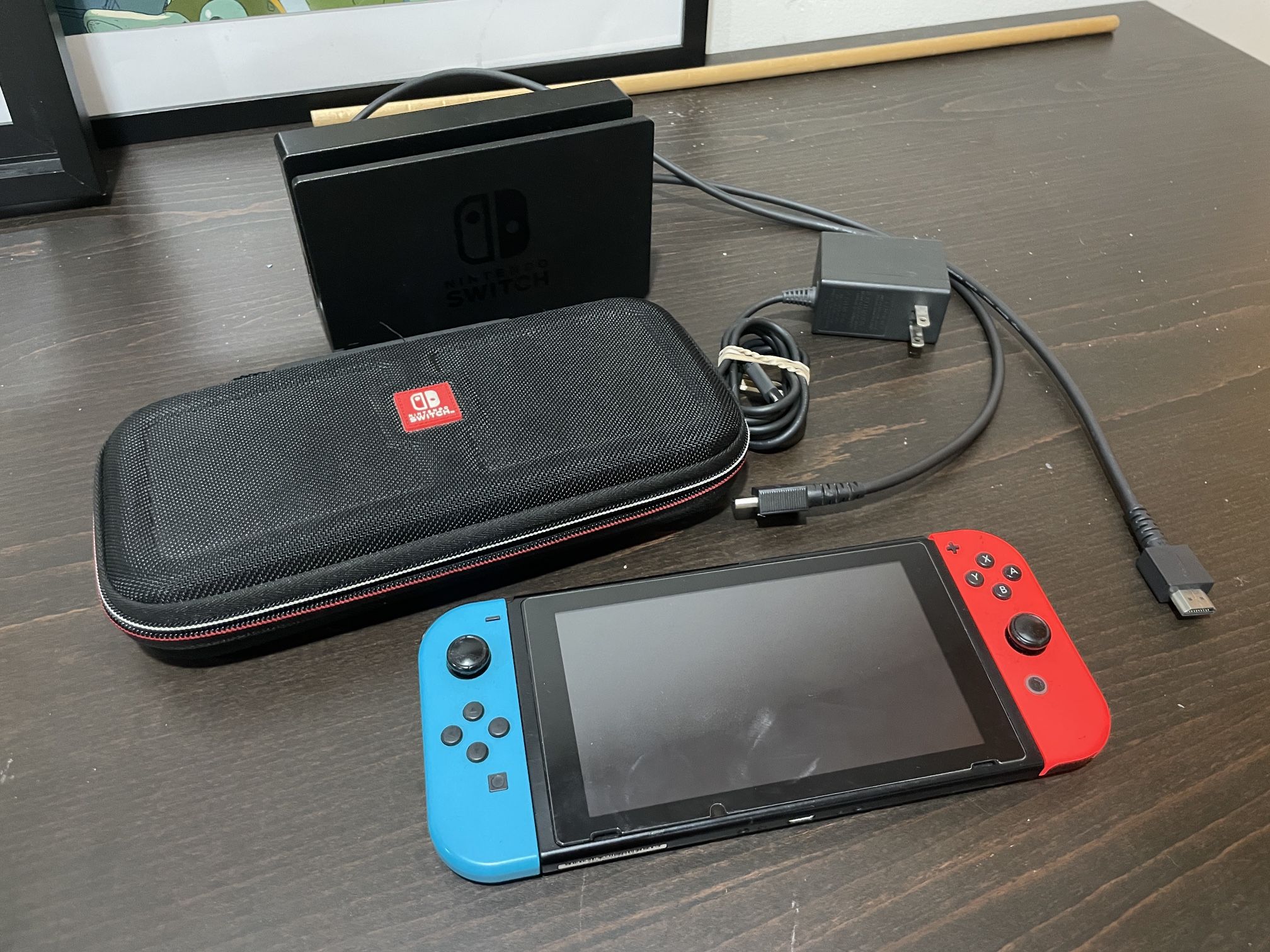 Nintendo Switch (Dock, Case, 2 Games Included)