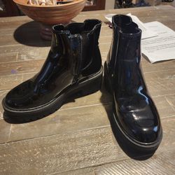 Girls Black Booties Size 2