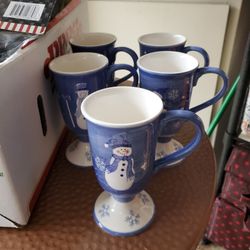 Snowman New Mugs X5