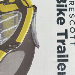 Schwinn Prescott Two Seat Bike Trailer-yellow/back 