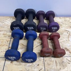 Dumbbells Set 3lbs-8lbs TSA Weider Weights 