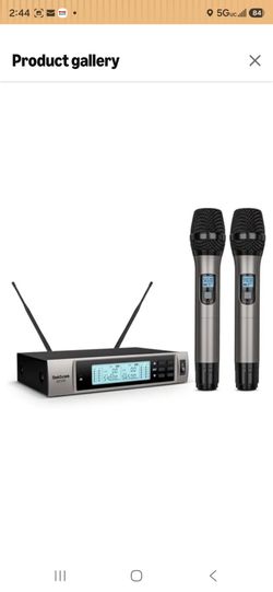 Professional Dual Dynamic Handheld UHF Wireless Microphone System