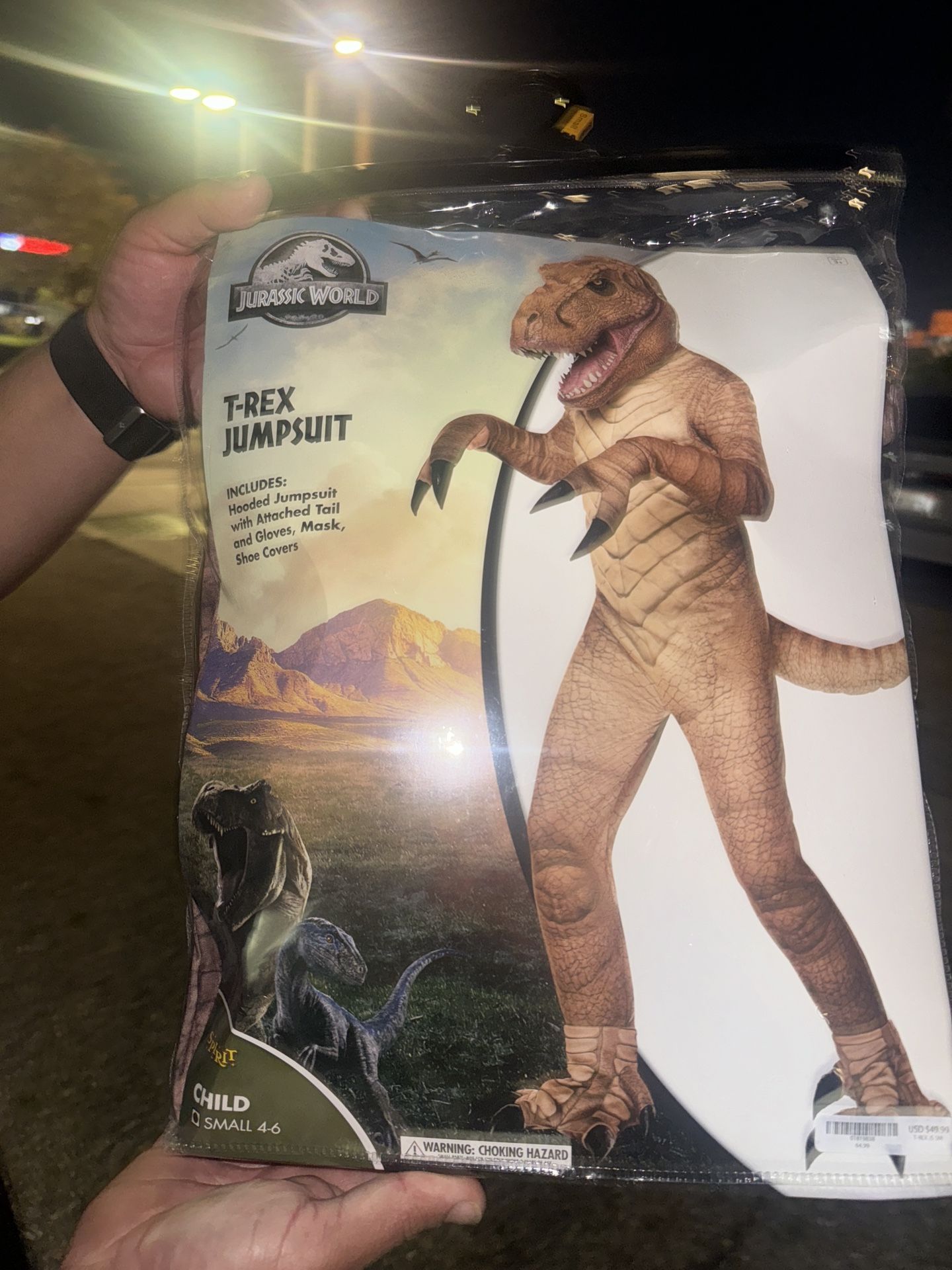 T Rex Jumpsuit For Kids 4-6 