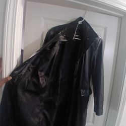 Wilson's Women Leather Trenchcoat