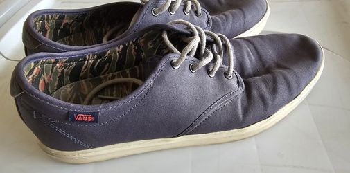 Vans Off The Wall Men's Shoes - Size 11 Blue With Grey Laces