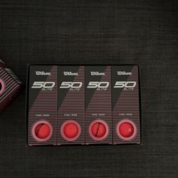 Wilson 50 Elite Golf Balls – Pink / Rose (12-Pack, Brand New)