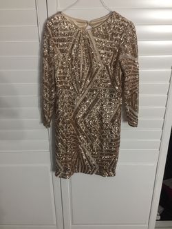 Rose Gold Sequins Dress