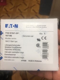 EATON FAZ-D16/ 1-SP Circuit Breakers