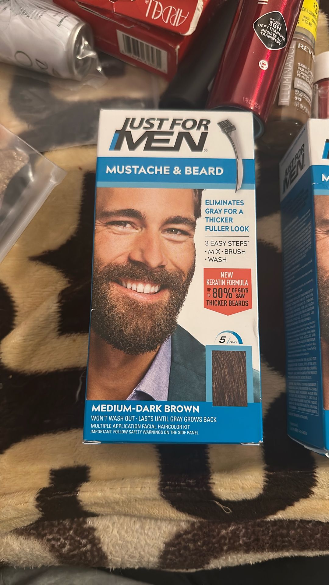 Just For Men Mustache And Beard Color