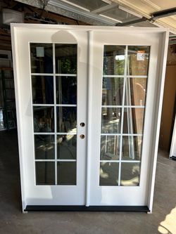 New patio French doors 60” x 80” SWING OUT