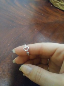Sterling silver and cz sz 6+