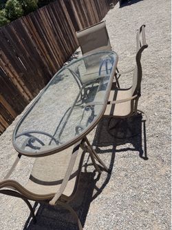 Patio table with 3 chairs