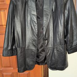 Whitlit  Real Leather black  jacket.. 