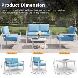 Out Side patio set with fire pit
