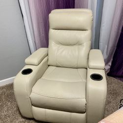 Swivel Recliner - Cream