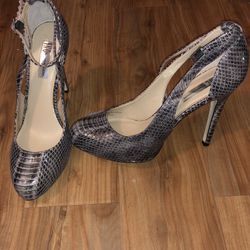 Snake Skin High Heels