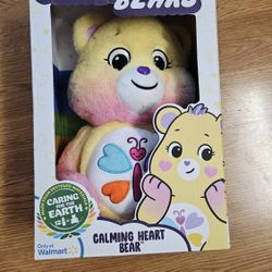 NEW IN BOX Care Bears 14" Calming Heart Plush Bear - Soft Huggable Eco-Friendly Material.
