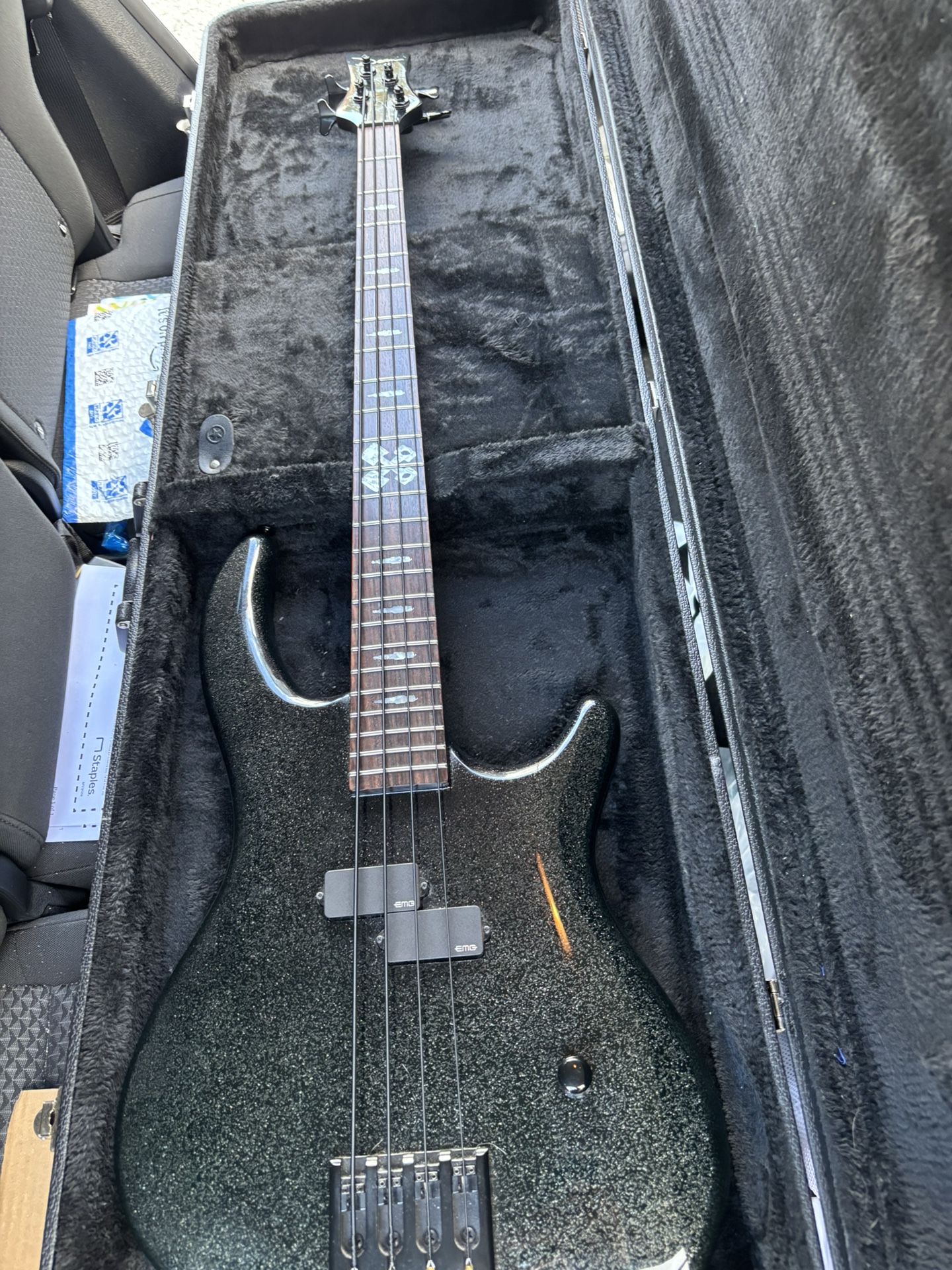 Price Reduced Dean John Campbell Bass Guitar With EMG’s And Case