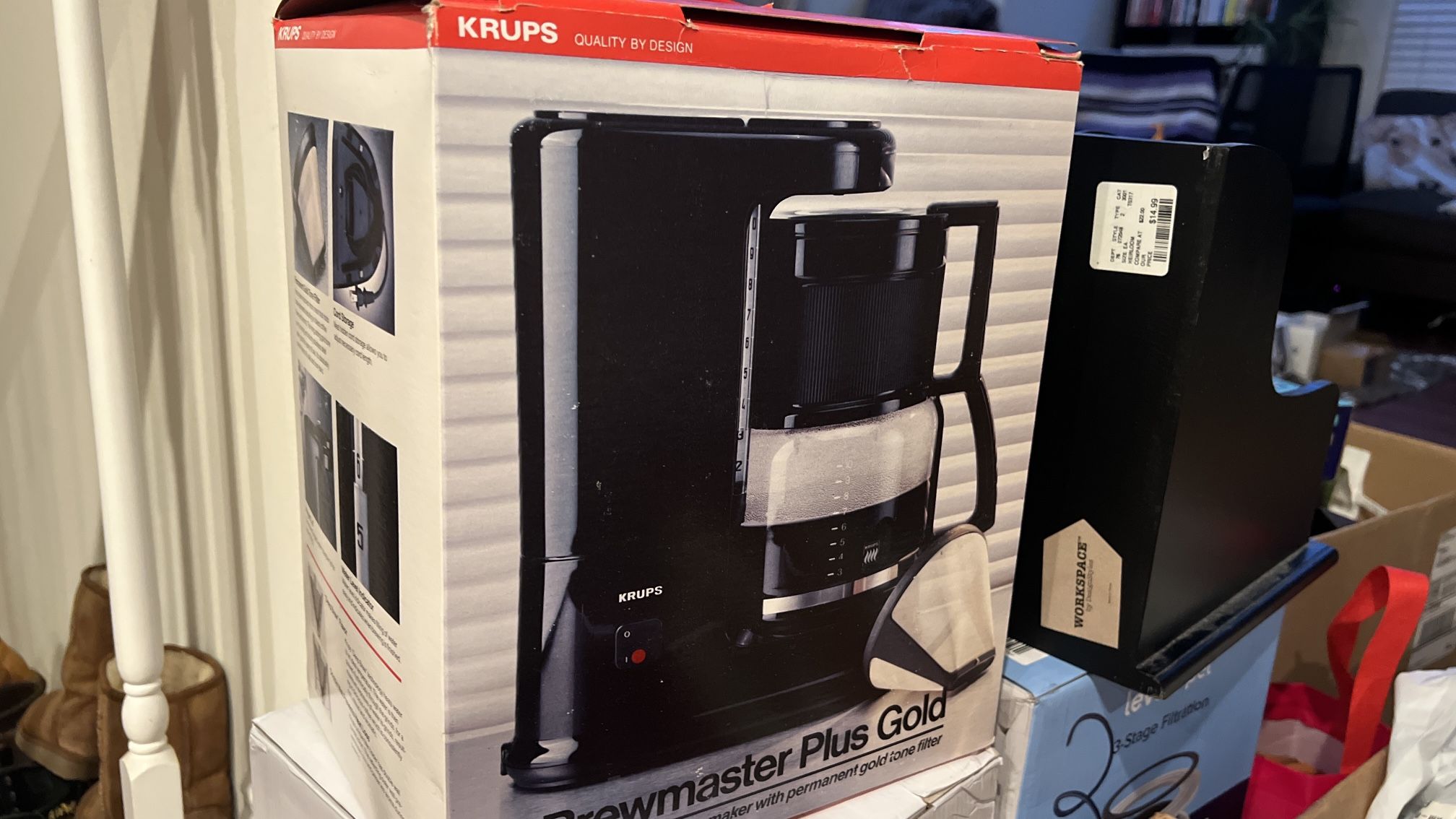 Krups Brewmaster Plus Gold 10 cup coffee maker with