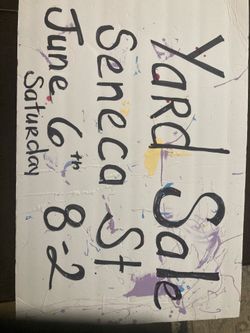 YARD SALE ON SENECA ST