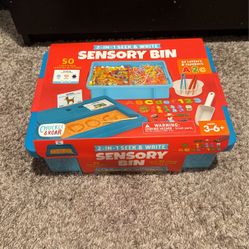 2-in1 Seek & Write New Sensory Bin 