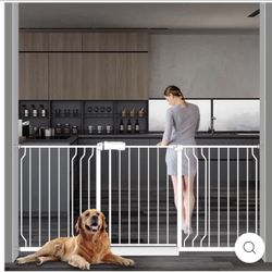 HOOEN White Narrow Gate And Extra Wide For Kids And Pets