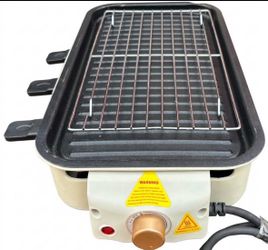 2-in-1 Electric Indoor Grill White or Black