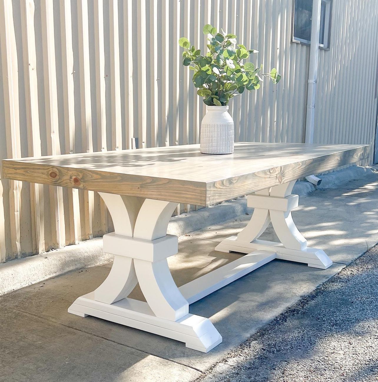 Custom Dining Table Solid Wood Farmhouse Set Round Oval Modern