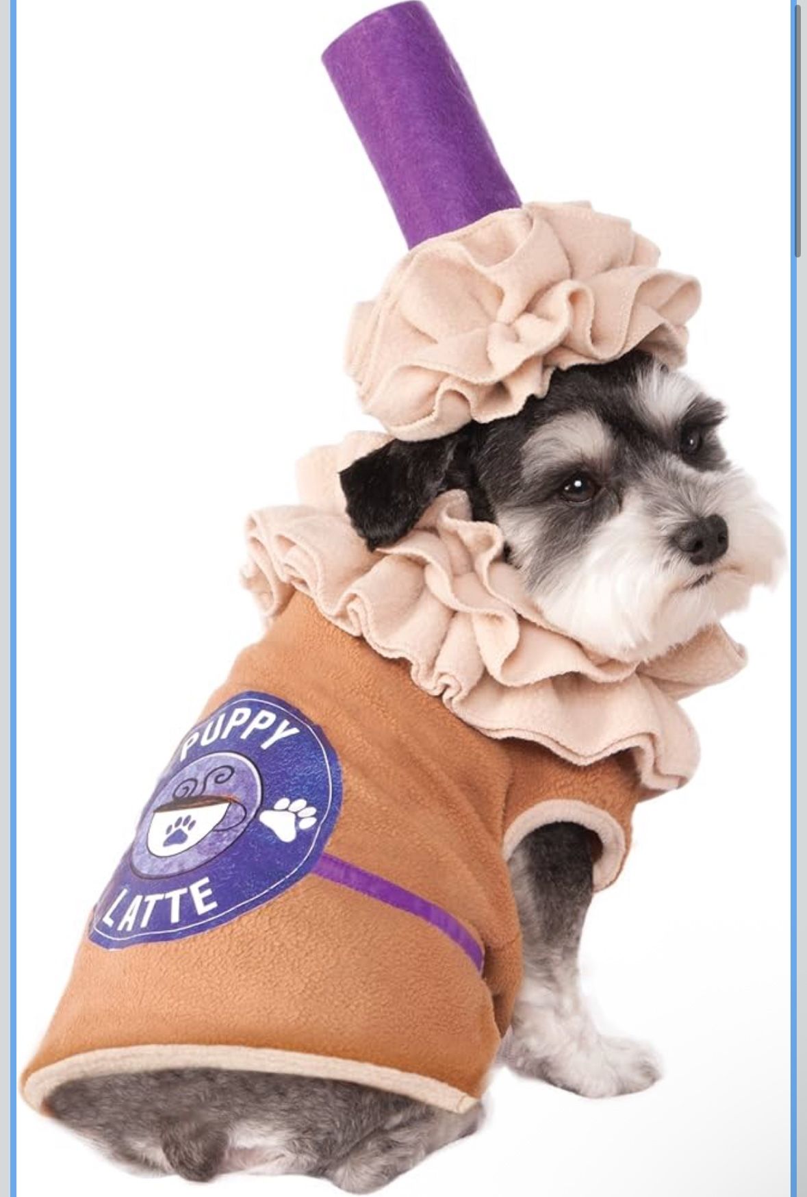 Puppy Latte Puppucino Dog Halloween Costume (35-45 lbs)