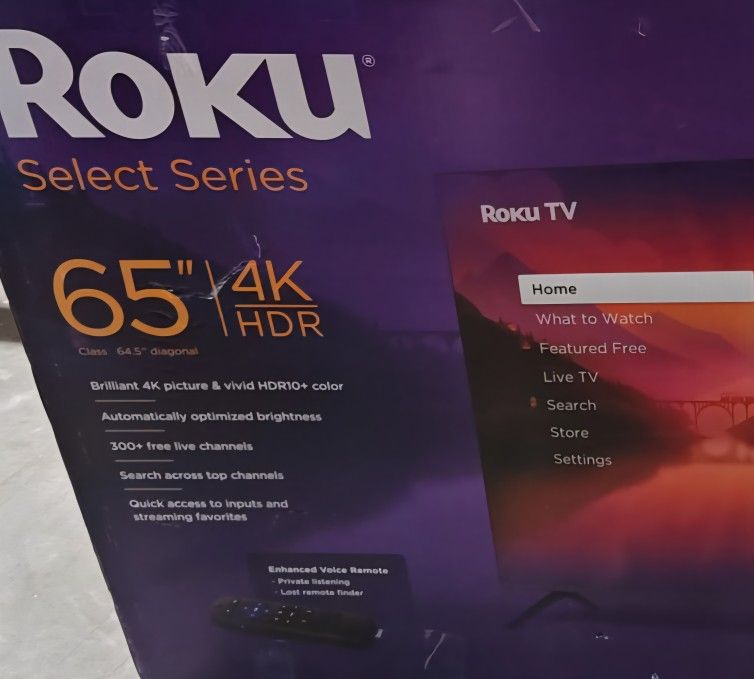 TV ROKU SMART 65".