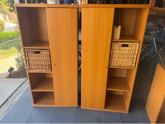 IKEA furniture set, dresser, bookshelves, TV stand, cabinet