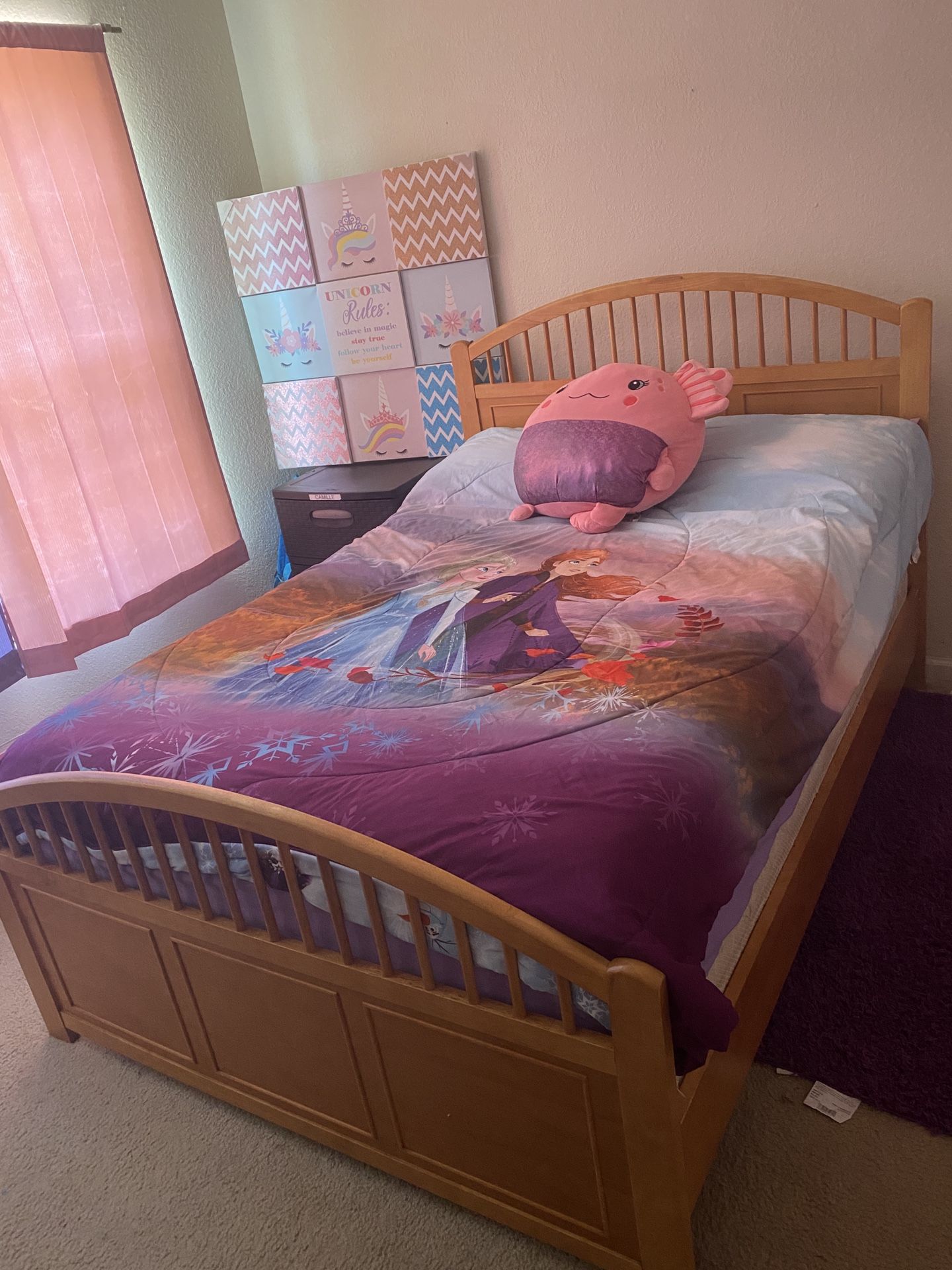 Full Size Bed Frame and Box Spring