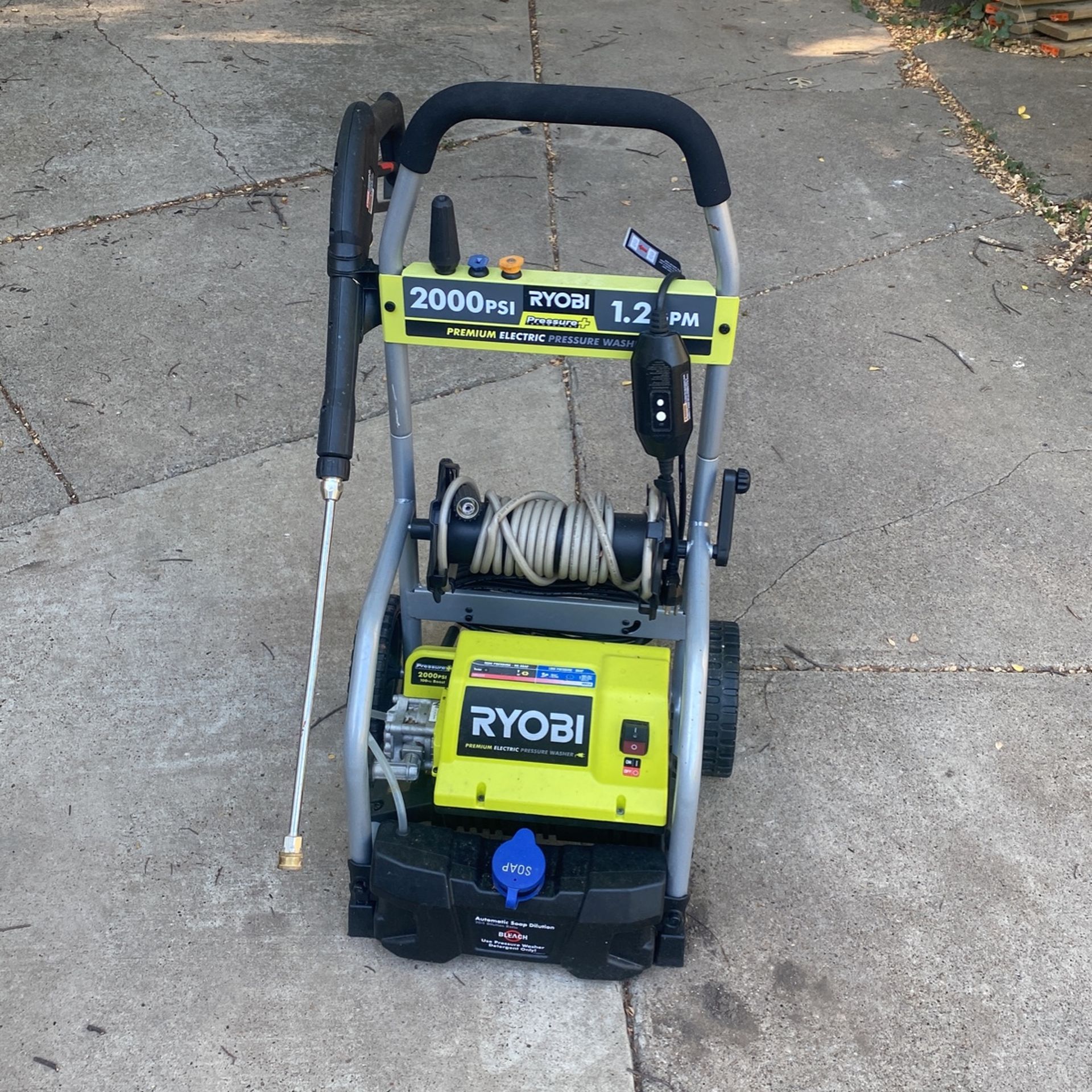 Ryobi 2000 Psi Power Washer Electric 