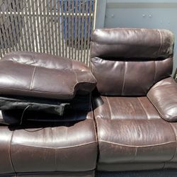Leather Loveseat