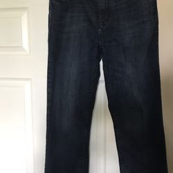 CALVIN KLEIN Dark Blue Straight Jeans (W33 L30)