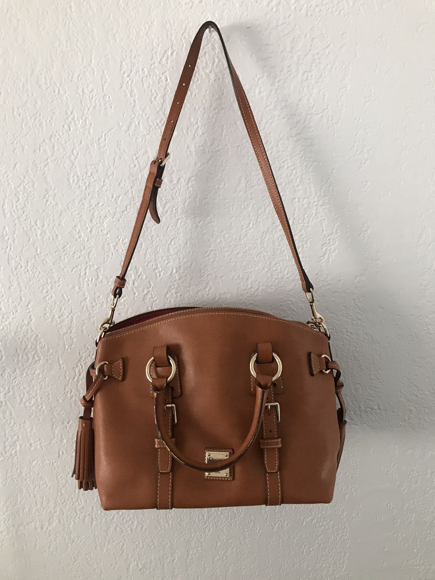 D&B satchel Purse Leather 