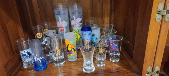 Collection of Souvenir Shot  Glasses