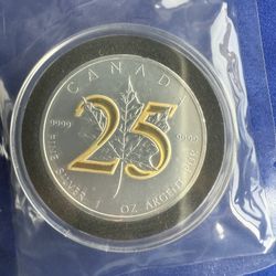 2013 1oz Canada Maple Leaf Silver Coin 