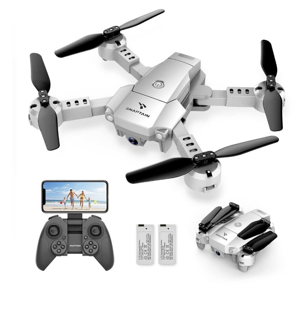 SNAPTAIN A10 Mini Foldable Drone with 1080P HD Camera FPV Wifi RC Quadcopter