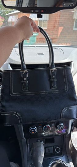 Coach Signature Tote Bag Black