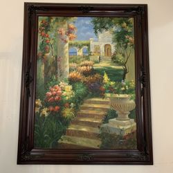 Large Oil Painting With Artist Signature