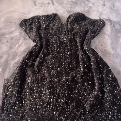 Black Sequin Dress – Sparkly Night Out Dress