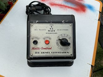 vintage LIONEL power transformer type S 80 watts.50-60 cycl.whistle control.rev.