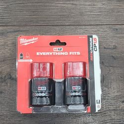 Milwaukee M12 - CP1.5 lithium batteries (new in box) and charger