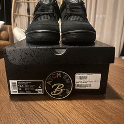 Air Jordan 4 Black Sz.  12.5 FV(contact info removed)