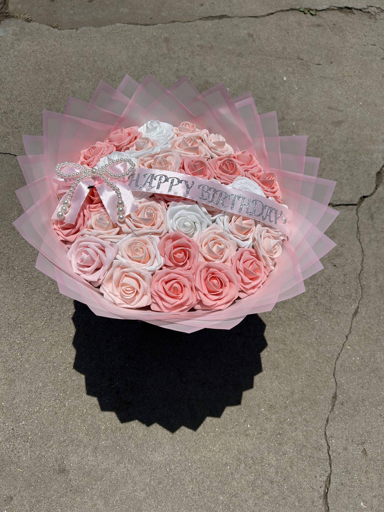 35 Foam Rose Bouquet 💗