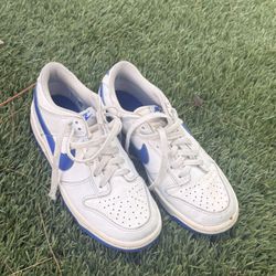 Nike dunks Royal Blue/white 5Y