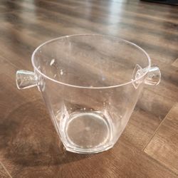 2 Handle Acrylic Ice Bucket 8.5 in Height 