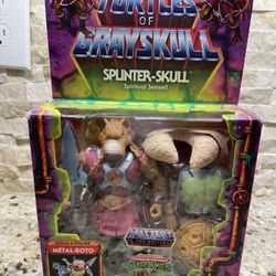 Turtles of Grayskull Splinter Skull Spiritual Sensei TMNT MOTU MOC MIB New -b