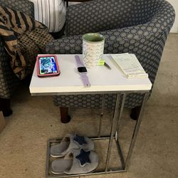 Small White End Table